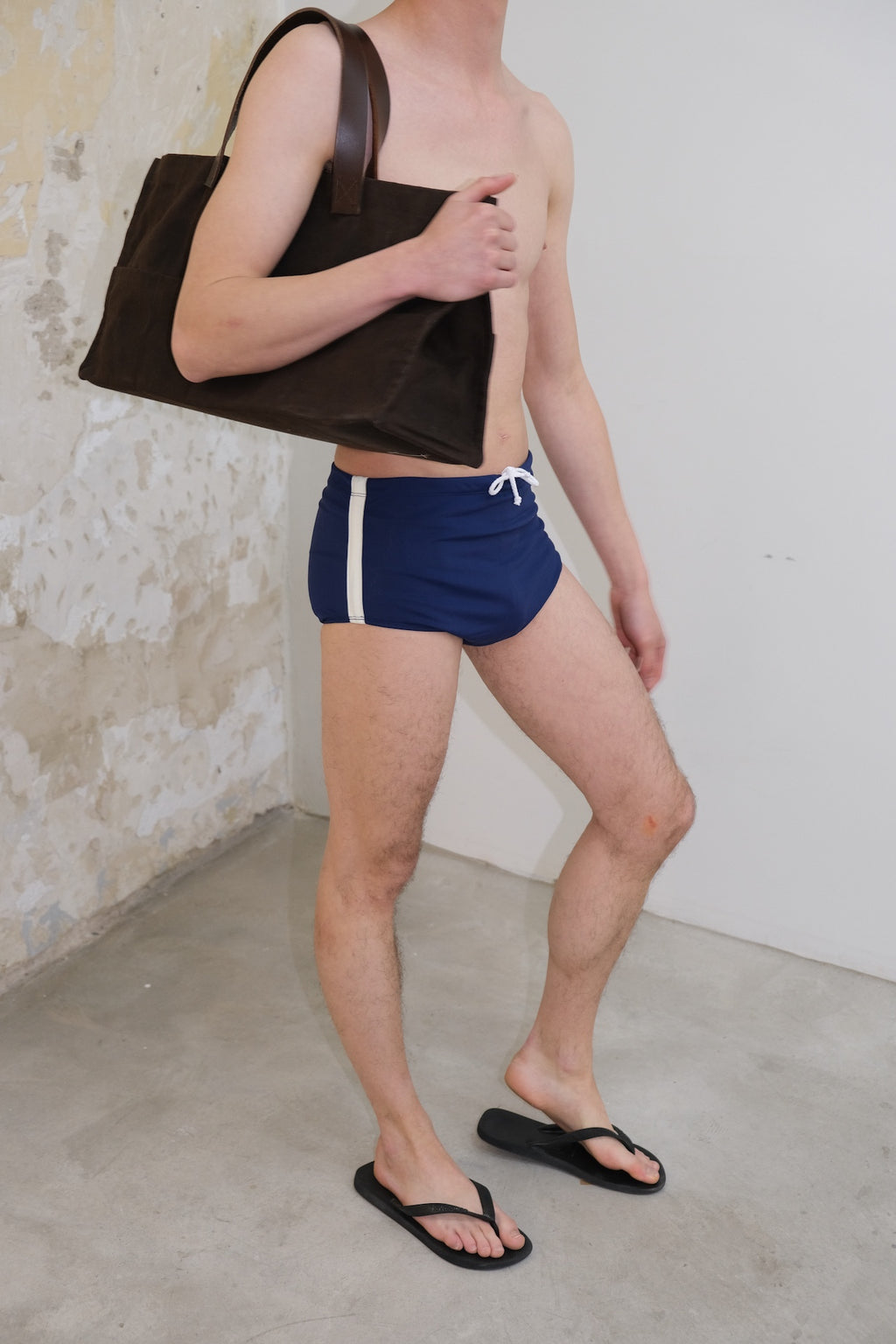 euro speedo white stripe