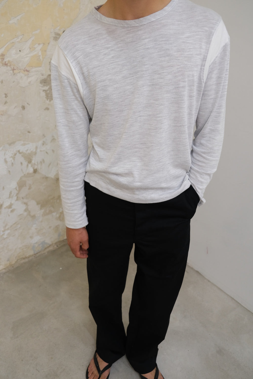 college longsleeve grey